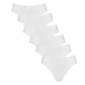 Produktbild: sloggi Damen Slips 24/7 Microfibre Tai Slip 6er Pack, Farbe:Weiß, Wäschegröße:44, Artikel:-0003/03 white