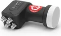 Produktbild: Ultra Quattro LNB - nur für Multischalter schwarz DUR-line Ultr mit LTE-Filter