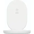 Produktbild: Belkin Wireless BOOST CHARGE 15W Ladeständer, inkl. Kabel + 24-W-Quick Charge 3.0-Netzteil, weiß - Weiß