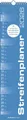 Produktbild: Alpha Edition: Streifenplaner Blau Kalender 2026 – Wandplaner 11.3x49.5