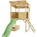 Produktbild: Westmann Holz-Stelzenhaus Wildnis mit Rutsche 241 x 167 x 205 cm Natur FSC®
