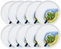 Produktbild: 10er SET KÖNITZ Teller Coup Ø 20 cm ASTERIX - DORF - mit dezentralem Motiv / ...