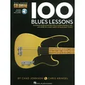 Produktbild: 100 Blues Lessons: Noten, Lehrmaterial, Grifftabelle für Bass-Gitarre: Bass Lesson Goldmine Series