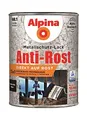 Produktbild: Alpina Metallschutzlack – Hammerschlag Schwarz – Anti-Rost-Lack für einen Langzeit-Korrosionsschutz – Witterungs- und UV-beständig – 2,5L