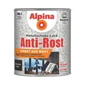 Produktbild: Alpina Metallschutz-Lack Anti-Rost Hammerschlag 2,5 L ca. RAL 9005 Schwarz