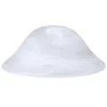 Produktbild: Lampenglas Ersatzglas Alabasterglas Ø 335mm Weiß Glasschirm Lampenschirm