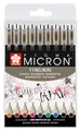 Produktbild: SAKURA Pigma Micron 05 Fineliner-Set mit 9 Farben | wasserfeste Tinte, Größe 05 (0,45 mm) | Stifte zum Schreiben, Zeichnen und Tagebuch führen