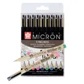 Produktbild: Sakura Pigma Micron 05, Etui mit 9 Farben  Farbige Fineliner für präzises Zeich