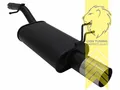 Produktbild: Sportauspuff Endschalldämpfer für Ford Fiesta 6 JH1 JD3 1 x 90mm RL-Design