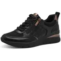 Produktbild: Tamaris Keilsneaker, Freizeitschuh, Halbschuh, Schnürschuh mit Außenreißverschluss schwarz 39 EU