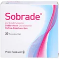 Produktbild: Sobrade Kautabletten zur Linderung von Sodbrennen und weiteren Reflux-Beschwerden, 20 St. Kautabletten