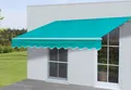 Produktbild: Alu-Markise MCW-E49, Gelenkarmmarkise Sonnenschutz 2,5x2m, Polyester türkis