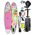 Produktbild: BRAST® SUP Board Lady | Aufblasbares Stand up Paddle Set für Frauen | 300cm viele Modelle | inkl. Sonderzubehör | 2in1 Paddel Kajak-Sitz Action-Cam-Halterung Fußschlaufe Pumpe Rucksack | Eden 300