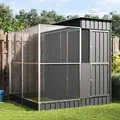 Produktbild: vidaXL Voliere mit Erweiterung Silbern 209x203x216 cm Stahl