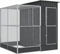 Produktbild: vidaXL Voliere mit Erweiterung Silber 209 x 203 x 216 cm Stahl