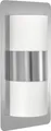 Produktbild: EGLO Außen-Wandlampe Cistierna, 2 flammige Außenleuchte, Wandleuchte aus Edelstahl in Silber, Kunststoff in Weiß, E27 Fassung, IP44