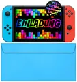 Produktbild: VULAVA 12x Gaming EINLADUNGSKARTEN KINDERGEBURTSTAG Junge Mädchen + 12x Umschläge - die Gamepad PARTY Karten sind die Gamer EINLADUNG für Jungen Mädchen Kinder GEBURTSTAG Einladung VIDEOSPIEL ZOCKEN