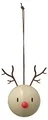 Produktbild: Hoptimist Reindeer Bumble – 2er Set Weihnachtsanhänger - Skandinavische Rentier Deko zum Aufhängen - Lustige Weihnachtsdeko & Geschenkidee aus ABS - Braun