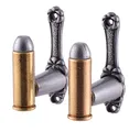 Produktbild: Vogler 2er Set Wandhalter Patronen Attrappe für Gewehr Pistole. Schwert Metall