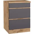 Produktbild: Held Möbel Küchenunterschrank Turin 60 cm mit Auszügen Graphit/Wotaneiche