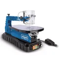 Produktbild: Scheppach Dekupiersäge DECO SWITCH | 18 mm Hubhöhe | Variable Hubzahl 550 – 1500 min-1 | Schnitthöhe/-tiefe: 50/405 mm | 70W Leistung | inkl. Fußschalter