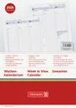 Produktbild: Brunnen Business Kalendarium 2026 Spalten A5 Einlage Kalender 2026 10-79101006