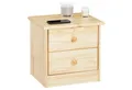 Produktbild: IDIMEX Nachtkommode RONDO, Nachttisch RONDO Kiefer massiv lackiert mit 2 Schubladen im Landhausst