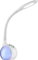Produktbild: Globo Lighting Tischleuchte Acryl weiß, bunt, Kunststoff, dimmbar, Touchdimmer, RGB Farbwechsler, RGB Farben fixierbar, 1, Flexo, Sockel ist beleuchtet, LxBxH: 300x135x530mm, Kabellänge 1500mm, inkl. LED 6W 230V, 540lm Source, 330lm Output, 5500K, inkl. 2x RGB LED 0.1W 230V