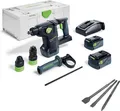 Produktbild: Festool Akku Kombihammer KHC 18 5,0 EBI-Plus 18V 2x Akkupack + Meißelsatz 230mm