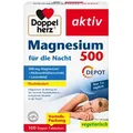 Produktbild: DOPPELHERZ Magnesium 500 für die Nacht Tabletten 100 St
