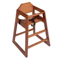 Produktbild: Bolero Kinderhochstuhl Gastrohochstuhl dunkelbraun stapelbar Holz Holzhochstuhl
