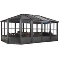 Produktbild: Ambia Garden Pavillon, Metall, 594x281x384 cm, wetterbeständig, UV-beständig, regenabweisend, Sonnen- & Sichtschutz, Pavillons & Pergolas, Pavillons