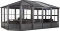 Produktbild: Sojag Charleston 1218 Metall Pavillon mit Seitenteilen 4x6 m