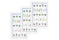 Produktbild: Kracht Geschirrtuch Lavendelkörbchen, (Set, 3-tlg., Set), 3er Pack Frottee Küchenhandtücher (3 Stück), ca. 45 x 70 cm Baumwolle