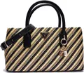 Produktbild: GUESS Damen Handtasche Simona natural/black : schwarz-00 Farbsortierung: schwarz-00