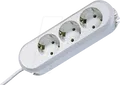Produktbild: BACH 388.272 - Steckdosenleiste SMART, 3-fach, Typ F - CEE 7/3, weiß