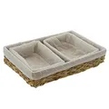 Produktbild: Sortierfächer, Eckiges Korbset, 3-teilig Schubladen sortierer 2 Körbe 20 x 15 x 6 cm, 1 Korb 33 x 23 x 7 cm