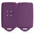 Produktbild: kwmobile Autoschlüssel Hülle kompatibel mit Renault 4-Tasten Smartkey Autoschlüssel (nur Keyless Go) - Silikon Schutzhülle Schlüsselhülle Cover in Magenta Lila