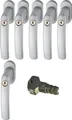Produktbild: ABUS Fenstergriff ABUS FG200 Weiß, Braun, Silber, SB abschließbarer Fenstergriff, 6er Set silber, abschließbar, Kindersicherung