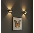 Produktbild: GLOBO LIGHTING LED Wandleuchte, LED-Leuchtmittel fest verbaut, Warmweiß, 2er Set LED Wand Beleuchtungen UP DOWN Strahler Glas Kugel Lampen