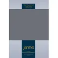 Produktbild: Janine Spannbettlaken Topper Spannbetttuch Elastic Jersey, Baumwollmischung, Gummizug: rundum, (1 Stück) beige|grau 200 cm x 200 cm
