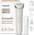 Produktbild: Philips Elektrorasierer Lady Shaver Series 8000, Aufsätze: 3, kabelloser Rasierer, nass und trocken, inkl. Trimmeraufsatz