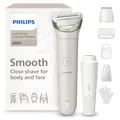 Produktbild: Philips Lady Shaver Series 8000 - kabelloser elektrischer Rasierer, nass und trocken, 3 Klingen, flexibler Scherkopf, LED-Licht, Gesicht/Beine/Körper/Bikinizone, 100 Min. Laufzeit, Modell BRL159/00