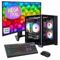 Produktbild: GAMEMAX Gaming-PC  Infinity Mini BK  Komplett SET   Ryzen 5 7500F 32GB DDR5 1TB SSD RTX 5060Ti + MSI MAG 32C6 Monitor, Curved 80cm (32