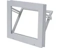 Produktbild: WOLFA Mehrzweck Kipp-Fenster PLUS Kunststoff weiß 400x400 mm mit Isolierglas