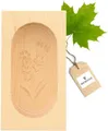 Produktbild: Hofmeister Butterdose Butterform 14 cm eckig 125 g Buttermodel Butterstempel, Ahornholz