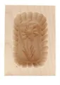 Produktbild: Holz-Butterform Buttermodel Ahornholz eckig Ahorn 125g Butter Model Form Blume