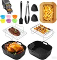 Produktbild: 15 Stück HeißluftfritteuseZubehör Set,für Ninja Double Stack XL SL400EU