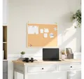 Produktbild: vidaXL Tafel, Korktafel mit massivem Kiefernholzrahmen 80x55 cm