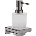 Produktbild: hansgrohe AddStoris Seifenspender 41745340 Wandmontage,200 ml, Glaseinsatz, Metall, brushed black chrome